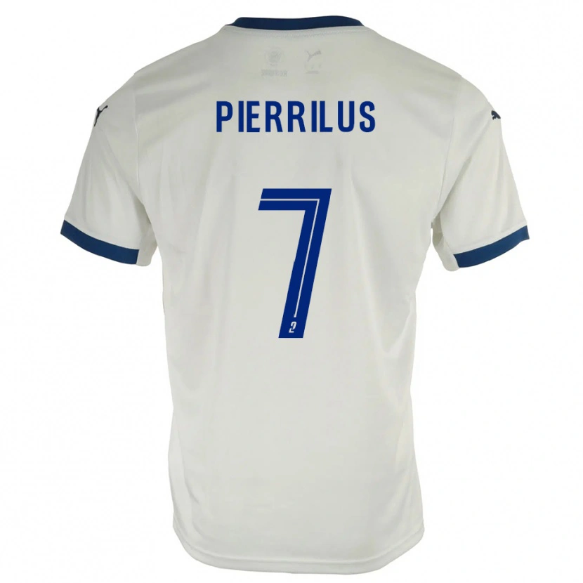 Danxen Mujer Camiseta Wylan Pierrilus #7 Blanco Azul 2ª Equipación 2025/26 La Camisa