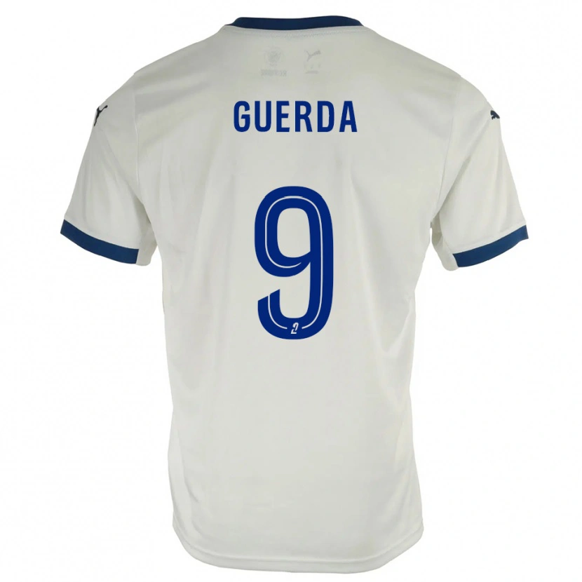 Danxen Mujer Camiseta Rylan Guerda #9 Blanco Azul 2ª Equipación 2025/26 La Camisa