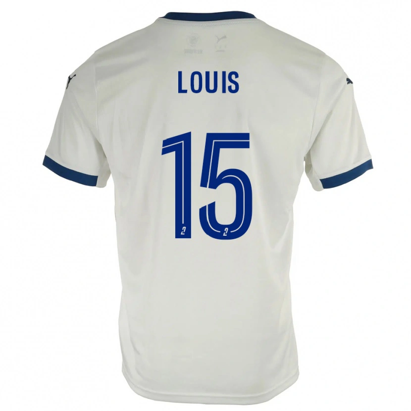 Danxen Mujer Camiseta Thémis Louis #15 Blanco Azul 2ª Equipación 2025/26 La Camisa