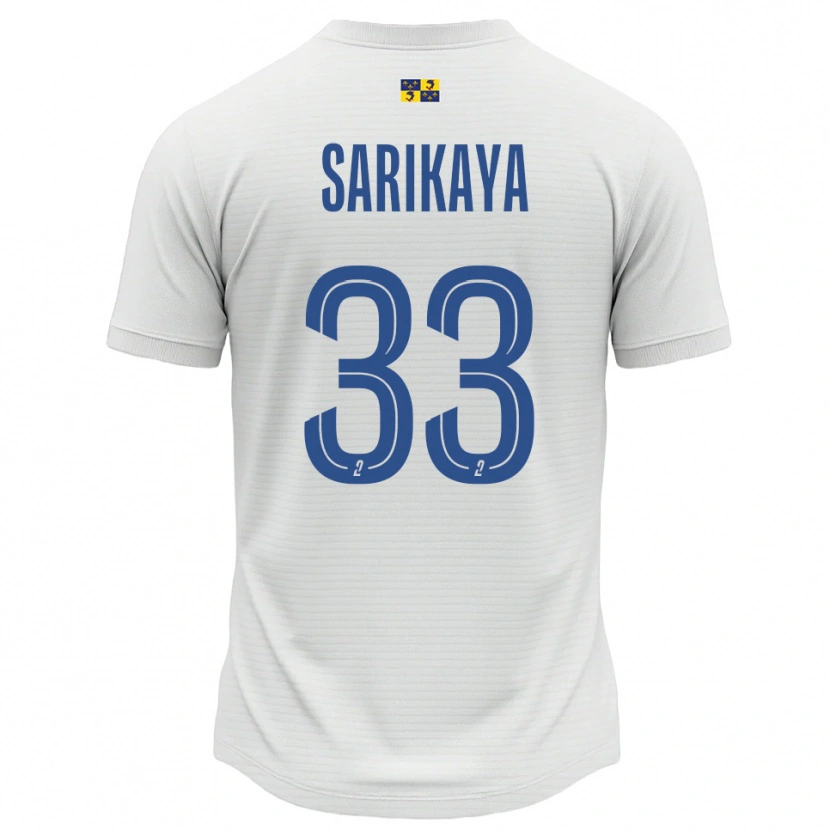 Danxen Mujer Camiseta Efe Sarıkaya #33 Blanco Azul 2ª Equipación 2025/26 La Camisa
