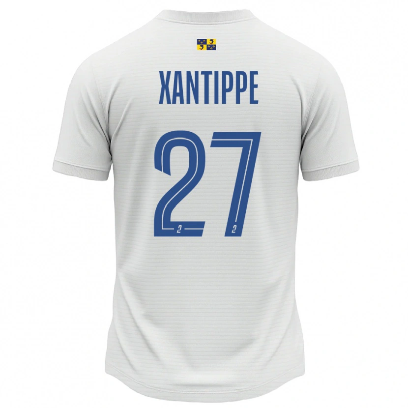 Danxen Mujer Camiseta Matthéo Xantippe #27 Blanco Azul 2ª Equipación 2025/26 La Camisa
