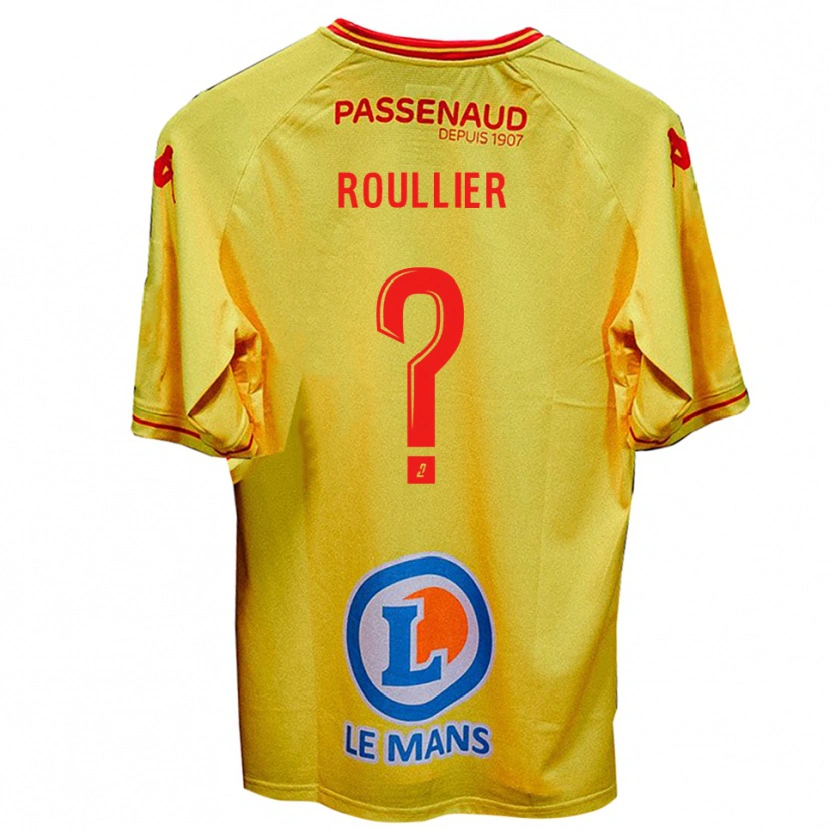 Danxen Mujer Camiseta Alec Roullier #0 Amarillo 2ª Equipación 2025/26 La Camisa
