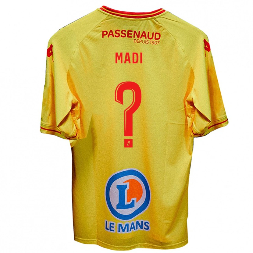 Danxen Mujer Camiseta Ymraan Madi #0 Amarillo 2ª Equipación 2025/26 La Camisa