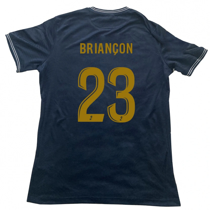 Danxen Mujer Camiseta Anthony Briançon #23 Azul Marino Oro 2ª Equipación 2025/26 La Camisa
