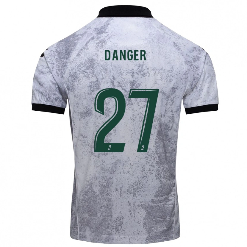 Danxen Mujer Camiseta Bradley Danger #27 Blanco Negro 2ª Equipación 2025/26 La Camisa