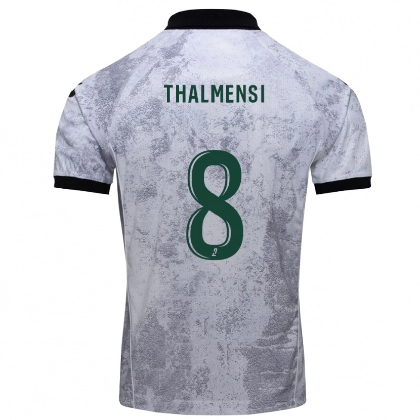 Danxen Mujer Camiseta Rudy Thalmensi #8 Blanco Negro 2ª Equipación 2025/26 La Camisa