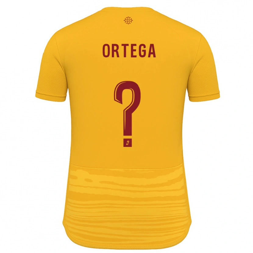 Danxen Mujer Camiseta Alexis Ortega #0 Naranja Borgoña 2ª Equipación 2025/26 La Camisa