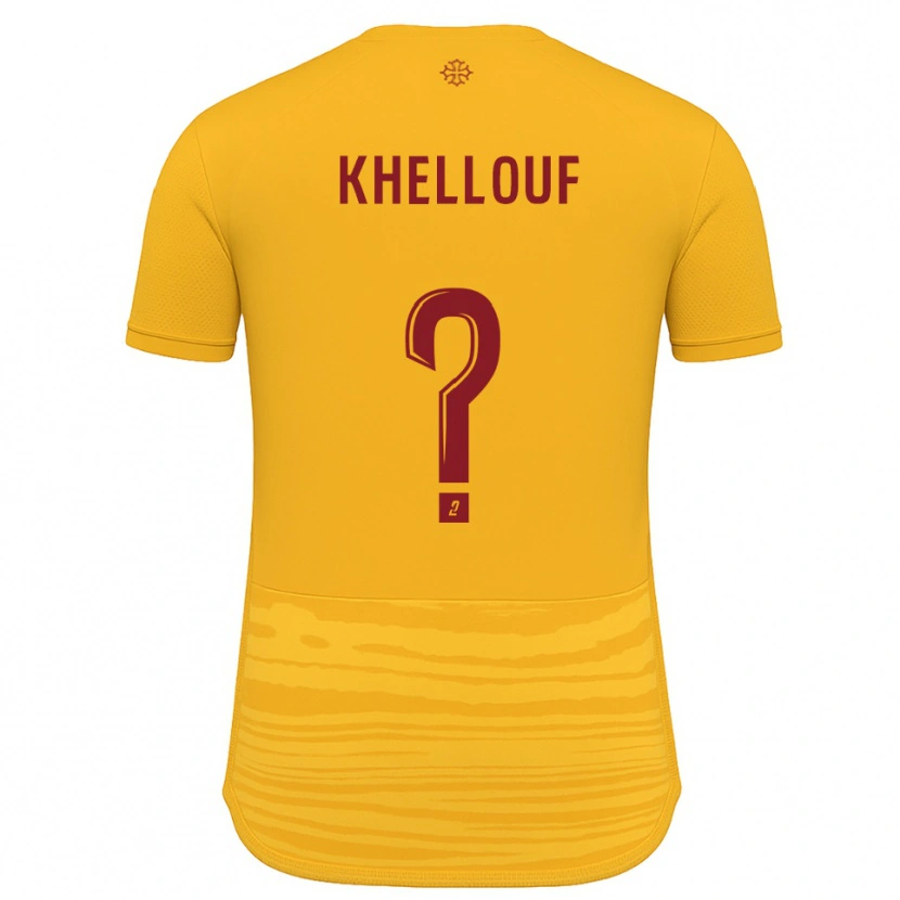 Danxen Mujer Camiseta Ilyann Khellouf #0 Naranja Borgoña 2ª Equipación 2025/26 La Camisa