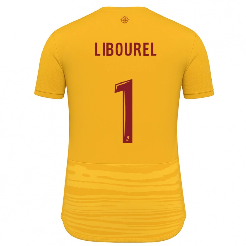 Danxen Mujer Camiseta Laurie Libourel #1 Naranja Borgoña 2ª Equipación 2025/26 La Camisa