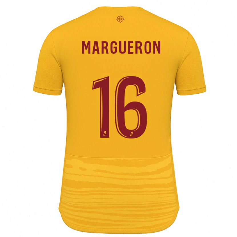Danxen Mujer Camiseta Lucas Margueron #16 Naranja Borgoña 2ª Equipación 2025/26 La Camisa