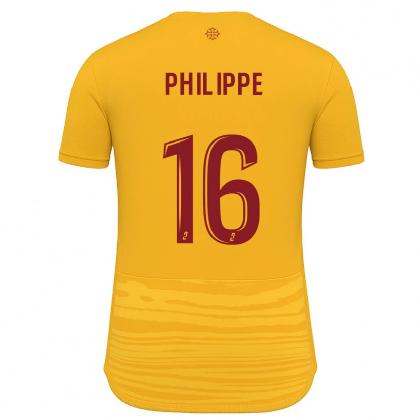 Danxen Mujer Camiseta Flavie Philippe #16 Naranja Borgoña 2ª Equipación 2025/26 La Camisa
