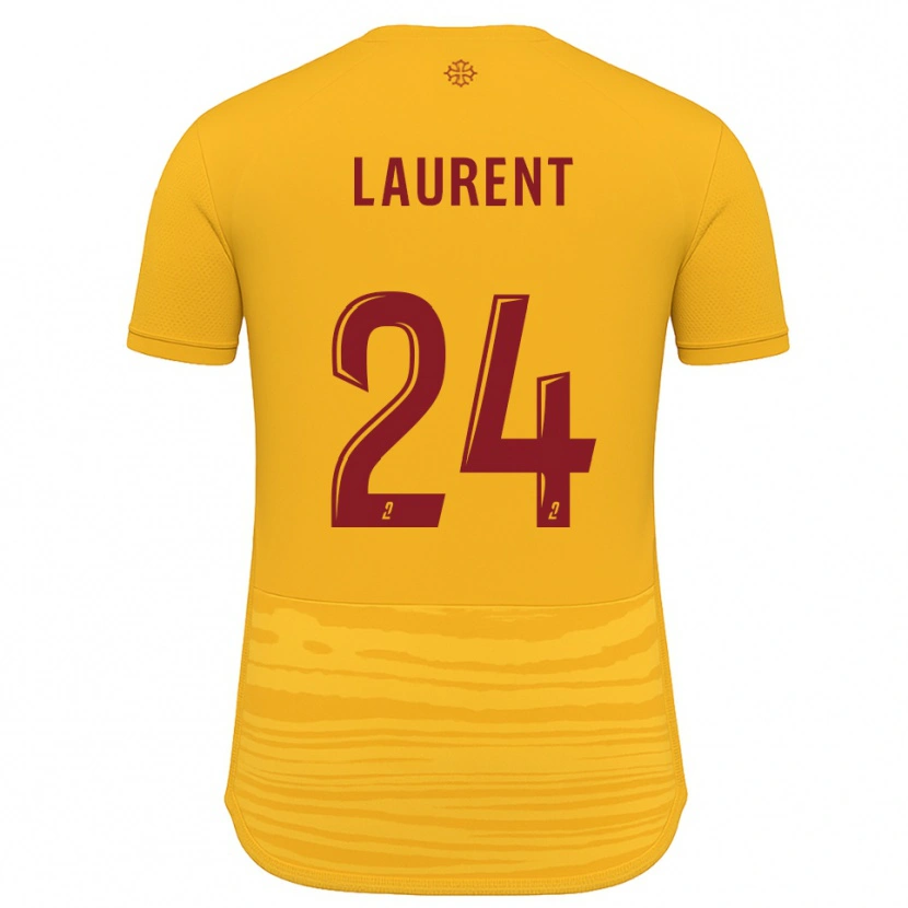 Danxen Mujer Camiseta Loni Laurent #24 Naranja Borgoña 2ª Equipación 2025/26 La Camisa