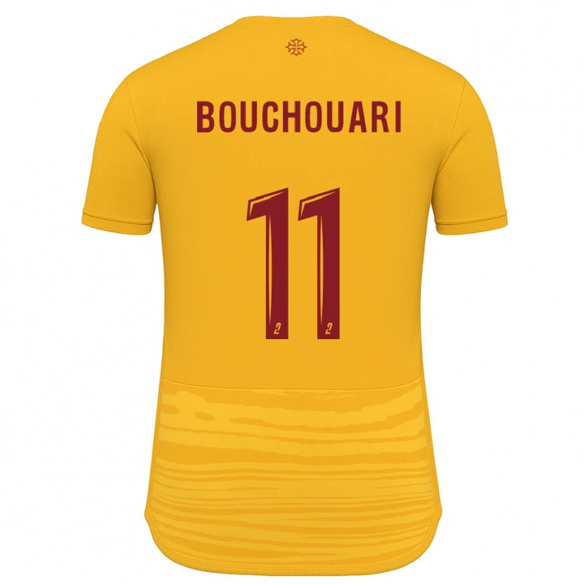 Danxen Mujer Camiseta Mohamed Bouchouari #11 Naranja Borgoña 2ª Equipación 2025/26 La Camisa