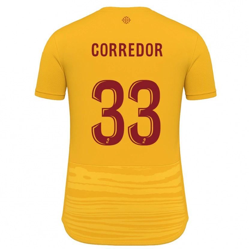 Danxen Mujer Camiseta Morgan Corredor #33 Naranja Borgoña 2ª Equipación 2025/26 La Camisa