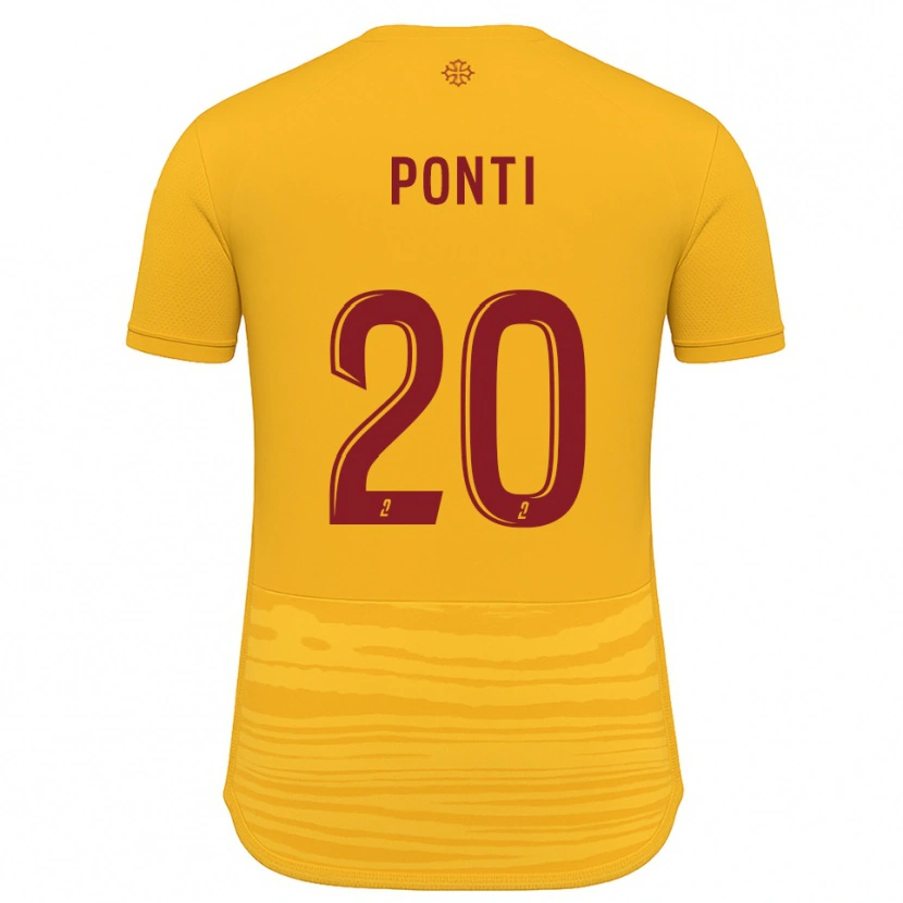 Danxen Mujer Camiseta Ryan Ponti #20 Naranja Borgoña 2ª Equipación 2025/26 La Camisa