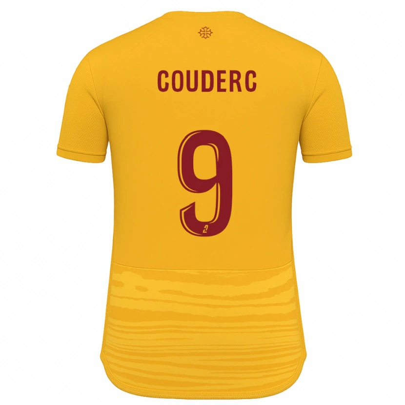 Danxen Mujer Camiseta Enzo Couderc #9 Naranja Borgoña 2ª Equipación 2025/26 La Camisa