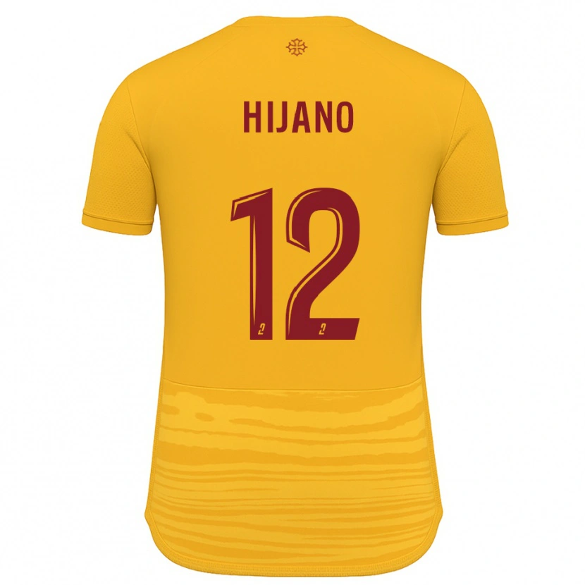 Danxen Mujer Camiseta Noa Hijano #12 Naranja Borgoña 2ª Equipación 2025/26 La Camisa