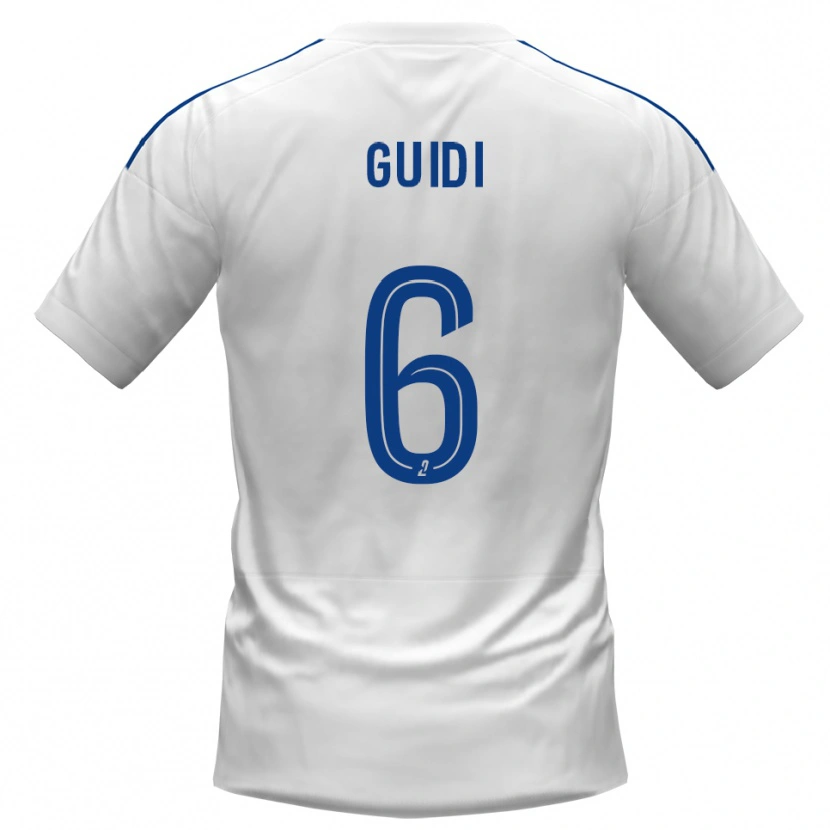 Danxen Mujer Camiseta Dumè Guidi #6 Blanco Azul 2ª Equipación 2025/26 La Camisa