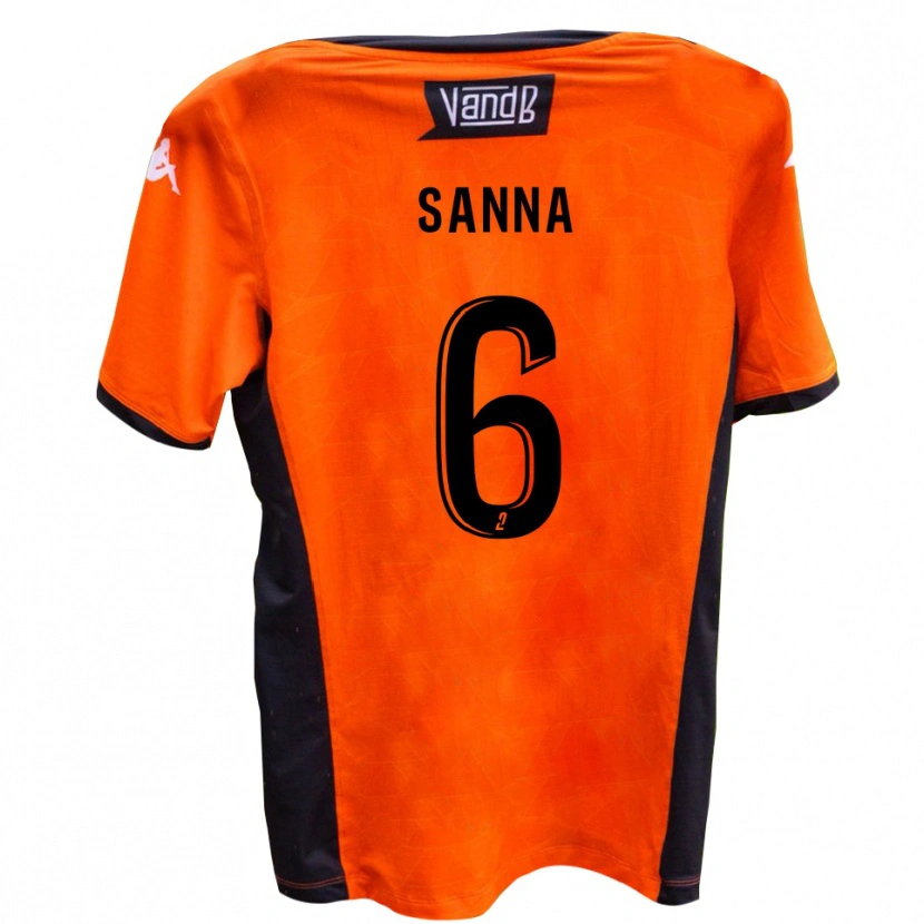 Danxen Mujer Camiseta Sam Sanna #6 Blanco Negro 2ª Equipación 2025/26 La Camisa