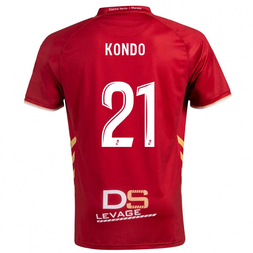 Danxen Mujer Camiseta Geoffrey Kondo #21 Borgoña Oro 2ª Equipación 2025/26 La Camisa
