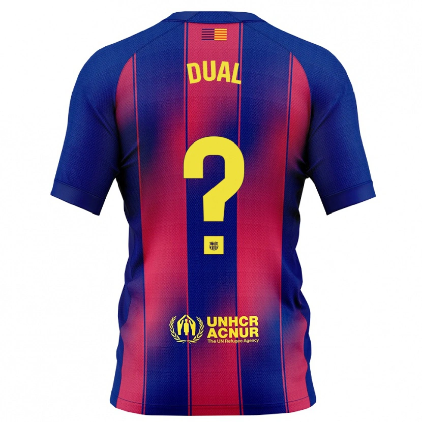 Danxen Niño Camiseta Wesley Dual #0 Azul Rojo 1ª Equipación 2025/26 La Camisa