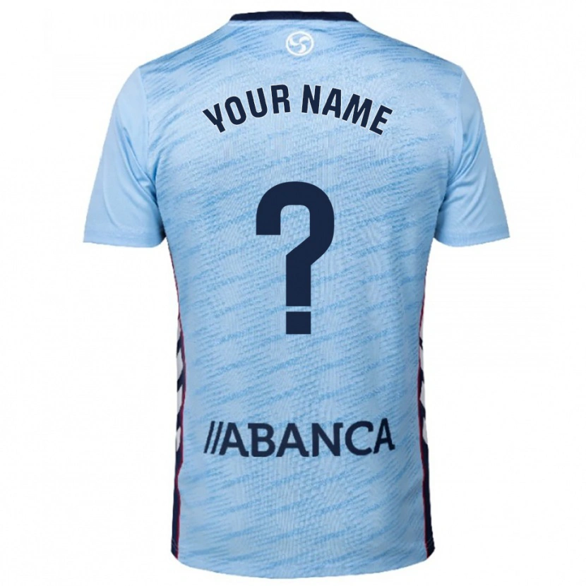 Danxen Niño Camiseta Su Nombre #0 Celeste Rojo 1ª Equipación 2025/26 La Camisa