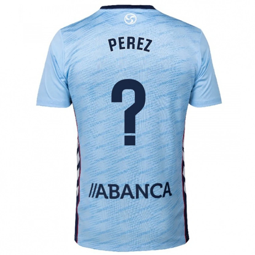 Danxen Niño Camiseta Iván Pérez #0 Celeste Rojo 1ª Equipación 2025/26 La Camisa