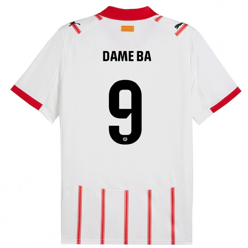 Danxen Niño Camiseta Papa Dame Ba #9 Blanco Rojo 1ª Equipación 2025/26 La Camisa