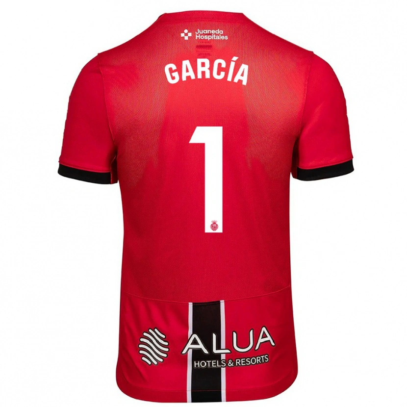 Danxen Niño Camiseta Pere García #1 Rojo Negro 1ª Equipación 2025/26 La Camisa