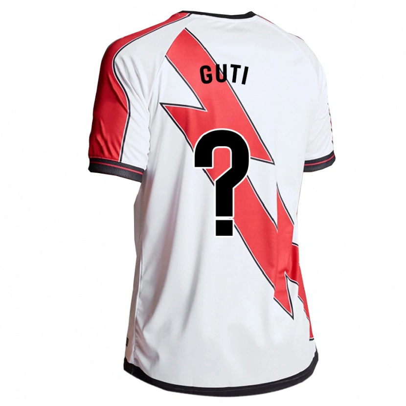 Danxen Niño Camiseta Ana María Gutiérrez Montero #0 Blanco Rojo 1ª Equipación 2025/26 La Camisa