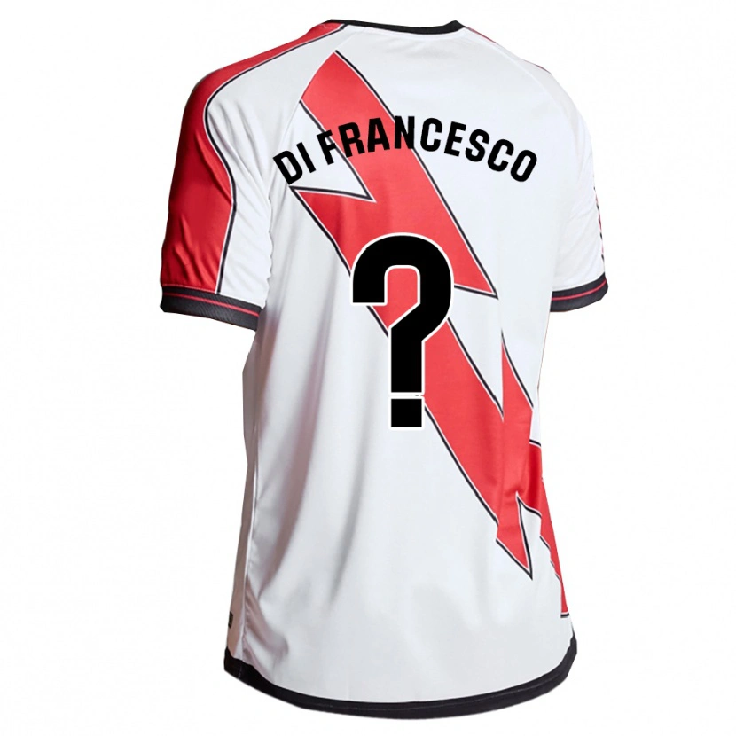 Danxen Niño Camiseta Daniel Di Francesco #0 Blanco Rojo 1ª Equipación 2025/26 La Camisa