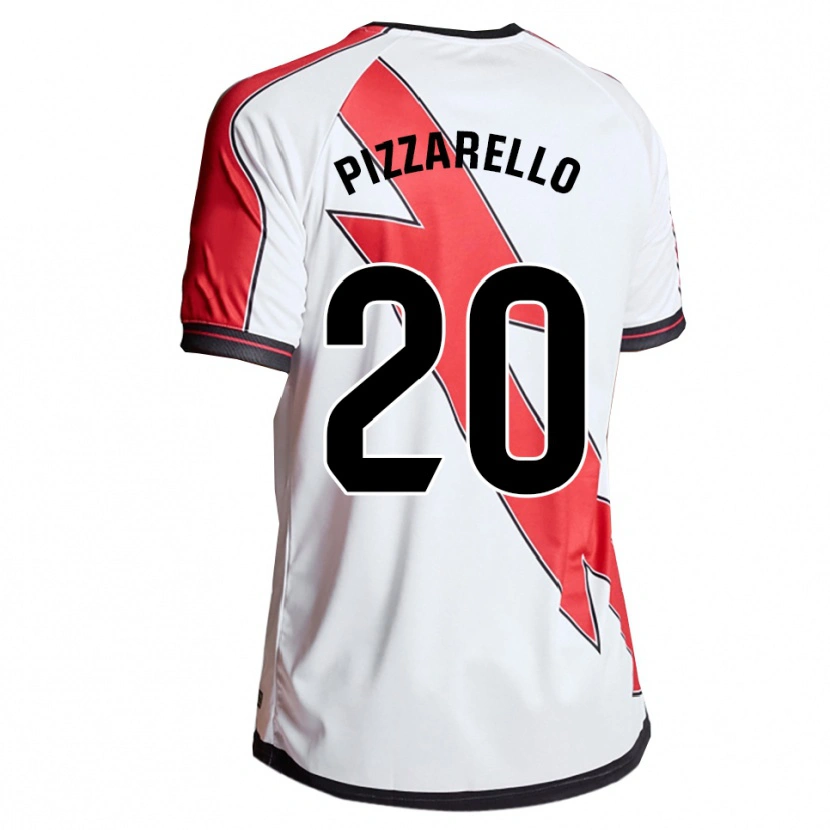 Danxen Niño Camiseta Charlyann Pizzarello #20 Blanco Rojo 1ª Equipación 2025/26 La Camisa