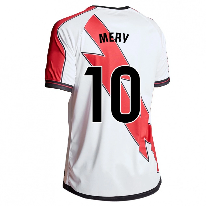 Danxen Niño Camiseta María Martí Bartis #10 Blanco Rojo 1ª Equipación 2025/26 La Camisa