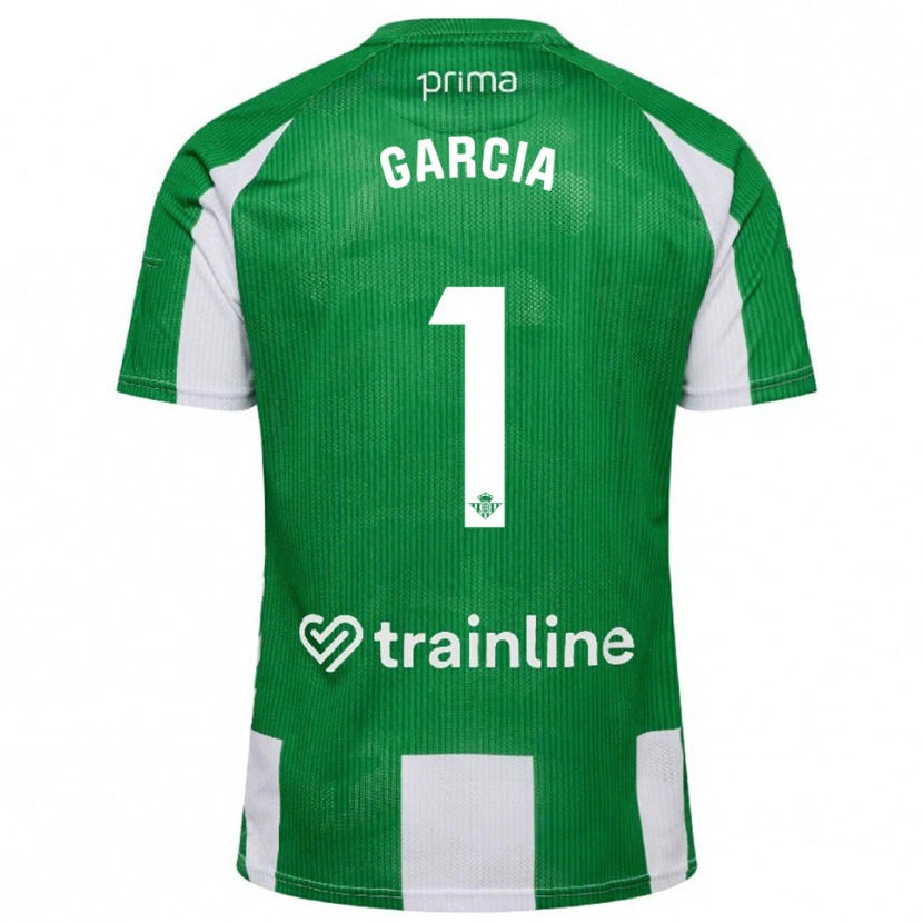 Danxen Niño Camiseta Germán García #1 Verde Blanco 1ª Equipación 2025/26 La Camisa