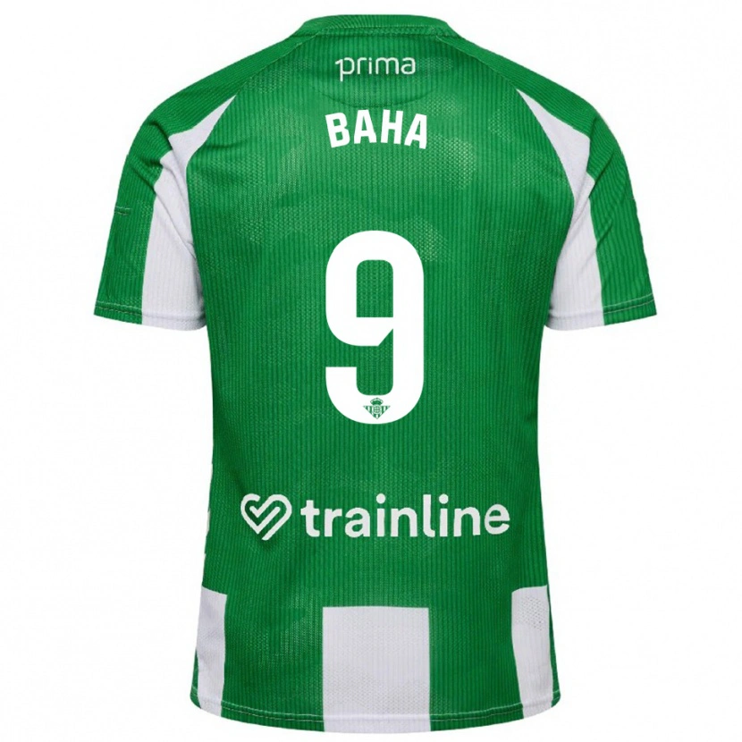 Danxen Niño Camiseta Ziyad Baha #9 Verde Blanco 1ª Equipación 2025/26 La Camisa