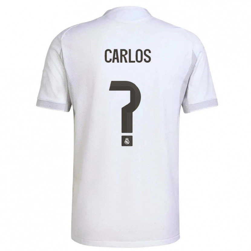 Danxen Niño Camiseta Carlos Sánchez #0 Blanco Amarillo 1ª Equipación 2025/26 La Camisa