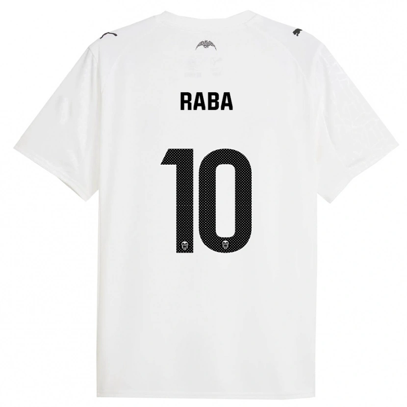 Danxen Niño Camiseta Dani Raba #10 Blanco Negro 1ª Equipación 2025/26 La Camisa