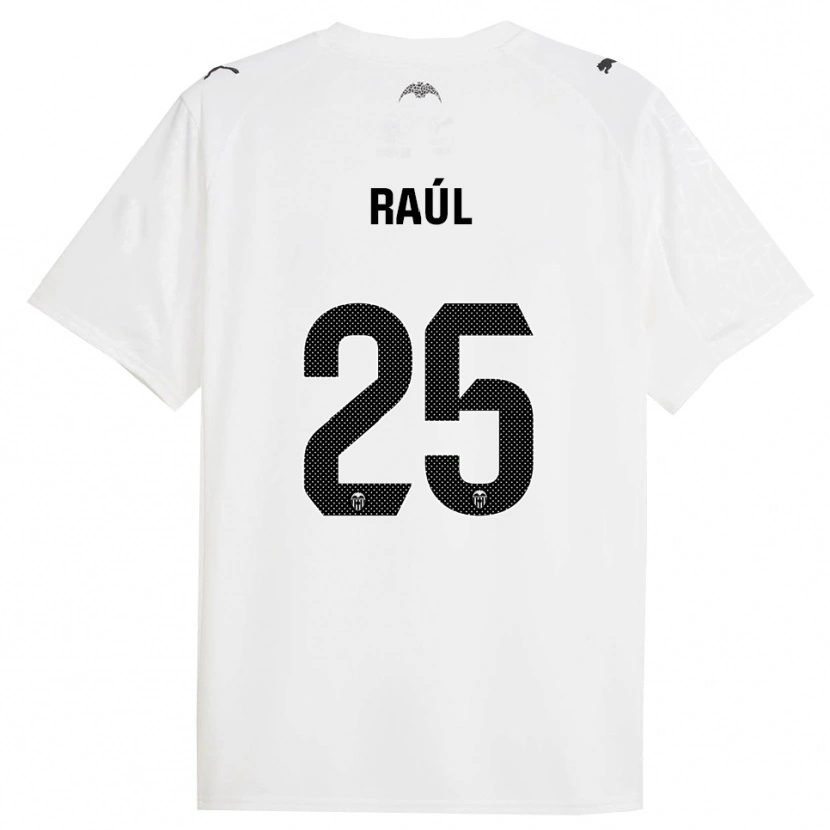 Danxen Niño Camiseta Raúl Jiménez #25 Blanco Negro 1ª Equipación 2025/26 La Camisa