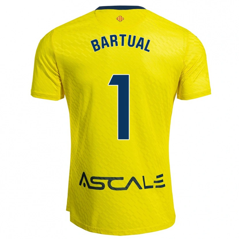 Danxen Niño Camiseta Kike Bartual #1 Amarillo Marino 1ª Equipación 2025/26 La Camisa