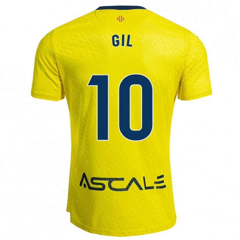 Danxen Niño Camiseta Markel Gil #10 Amarillo Marino 1ª Equipación 2025/26 La Camisa