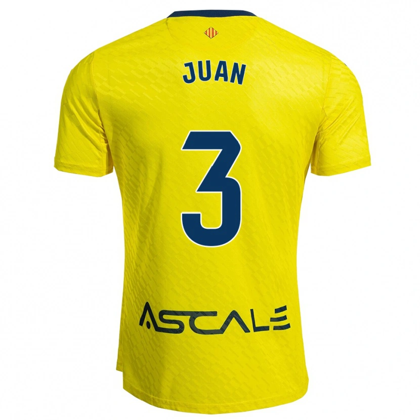 Danxen Niño Camiseta Sergi Juan #3 Amarillo Marino 1ª Equipación 2025/26 La Camisa