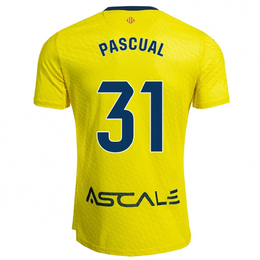 Danxen Niño Camiseta Pablo Pascual #31 Amarillo Marino 1ª Equipación 2025/26 La Camisa