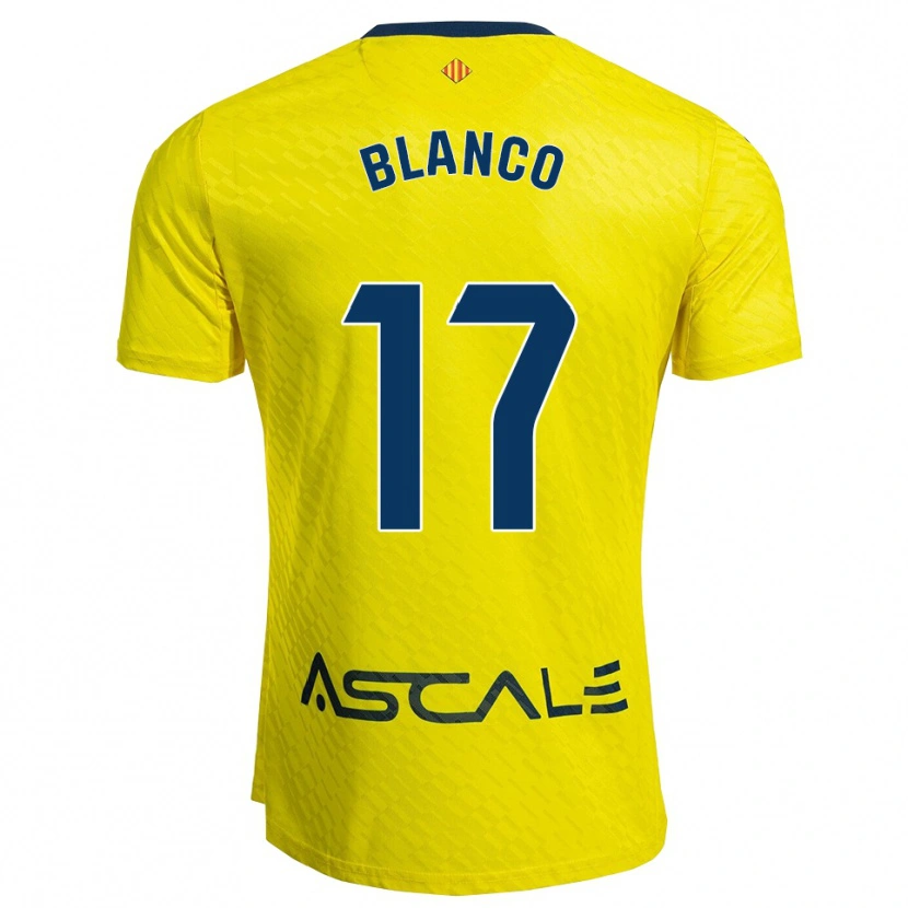 Danxen Niño Camiseta Fabio Blanco #17 Amarillo Marino 1ª Equipación 2025/26 La Camisa