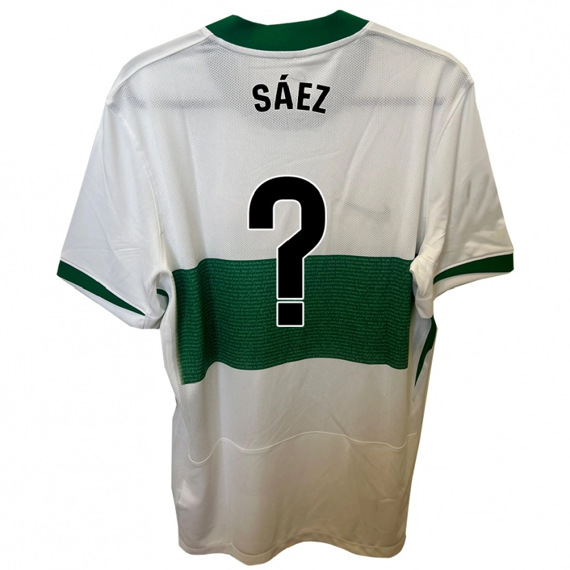 Danxen Niño Camiseta Carlos Christodoulides Sáez #0 Blanco Verde 1ª Equipación 2025/26 La Camisa