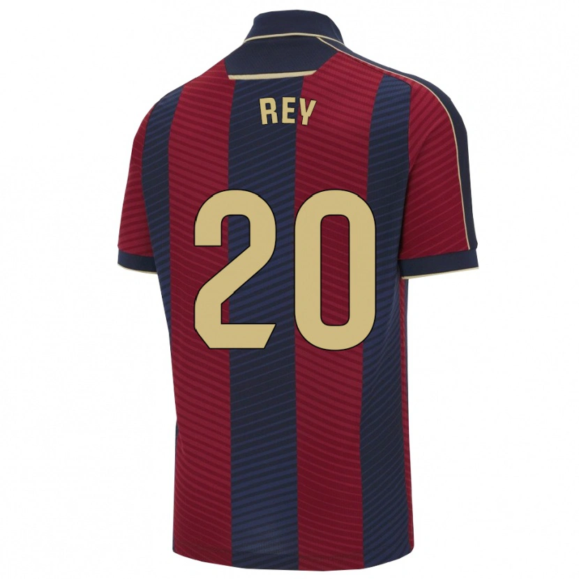 Danxen Niño Camiseta Oriol Rey #20 Rojo Marino 1ª Equipación 2025/26 La Camisa