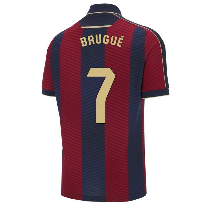 Danxen Niño Camiseta Roger Brugué #7 Rojo Marino 1ª Equipación 2025/26 La Camisa