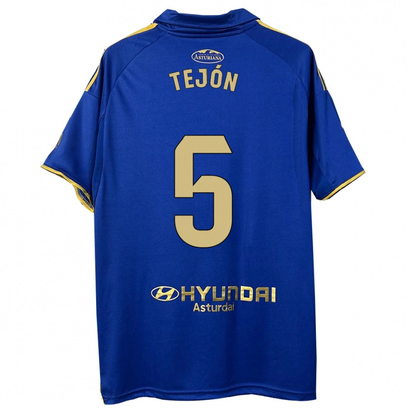 Danxen Niño Camiseta Diego Tejón #5 Azul Oro 1ª Equipación 2025/26 La Camisa