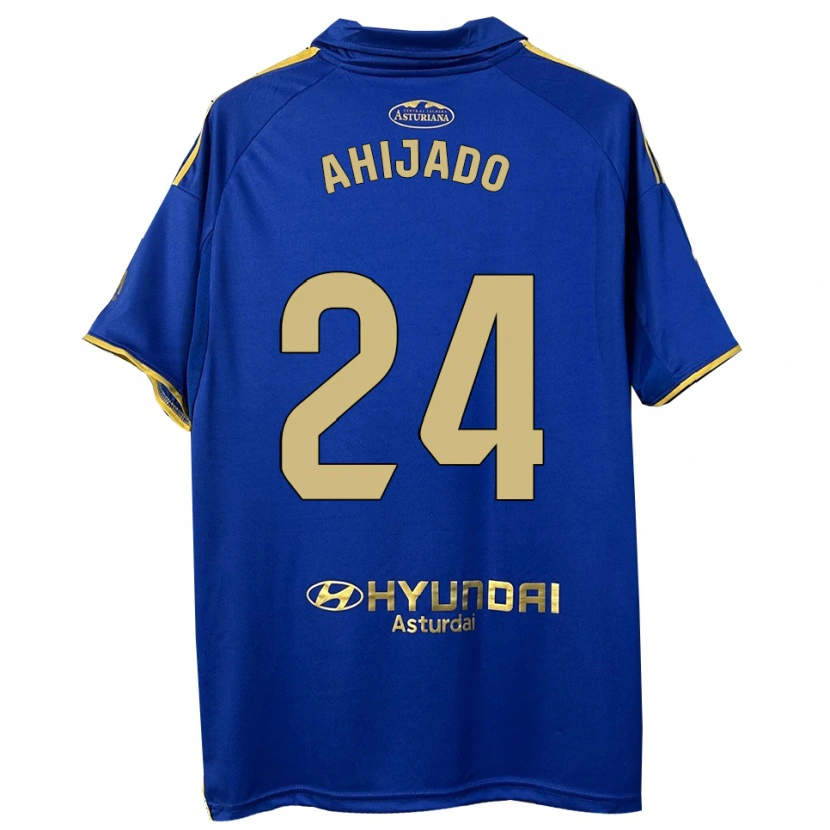 Danxen Niño Camiseta Lucas Ahijado #24 Azul Oro 1ª Equipación 2025/26 La Camisa