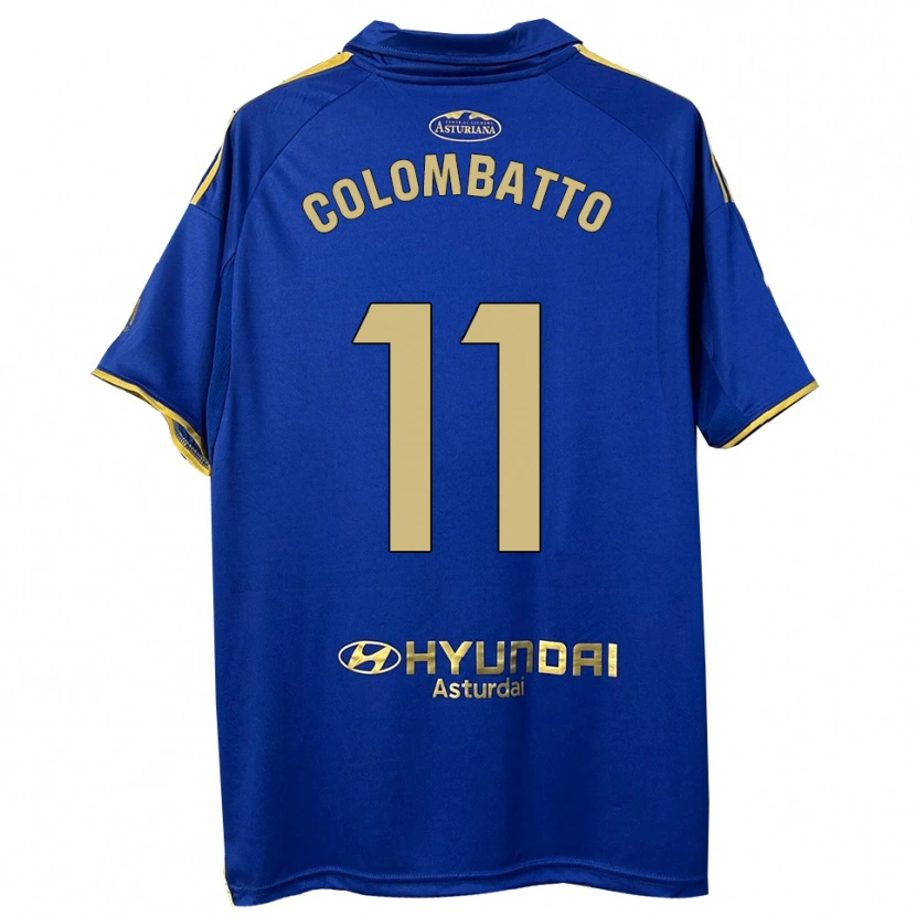 Danxen Niño Camiseta Santiago Colombatto #11 Azul Oro 1ª Equipación 2025/26 La Camisa