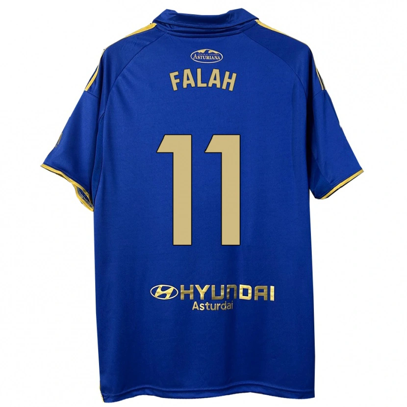 Danxen Niño Camiseta Omar Falah #11 Azul Oro 1ª Equipación 2025/26 La Camisa